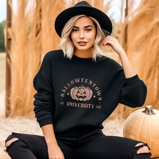 Sweatshirt Halloween Town University College Gold Parties sci