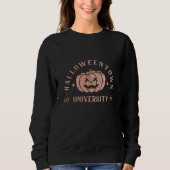 Sweatshirt Halloween Town University College Gold Parties sci (Devant)