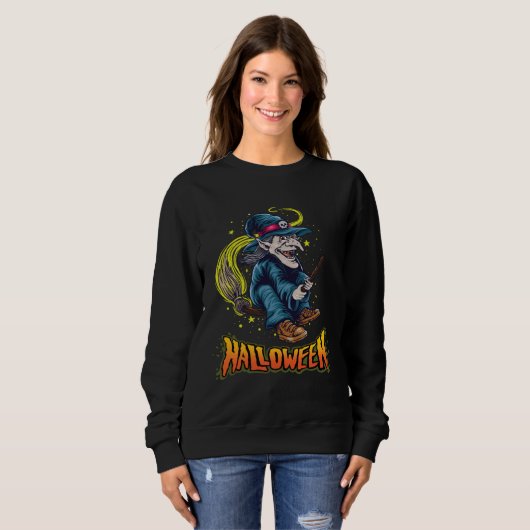 Sweatshirt Halloween Witch 4 (Devant entier)