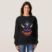 Sweatshirt Halloween witch ghost Pumpkin Horror party Hallowe (Devant entier)