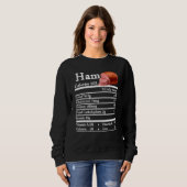 Sweatshirt Ham Nutrition Thanksgiving Christmas Costume Food  (Devant entier)
