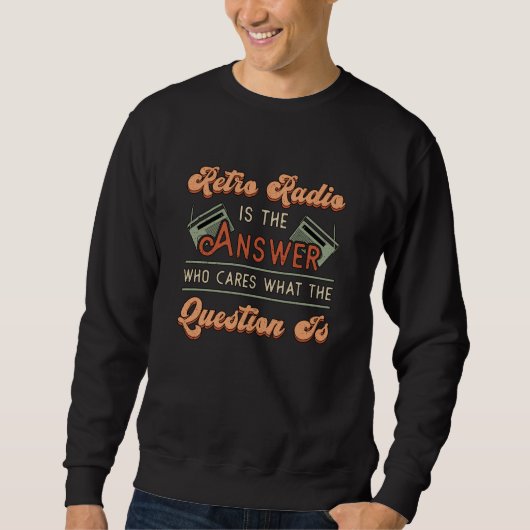 Sweatshirt HAM Radio Opérateur Antenne Fréquence Amateur Cade (Devant)