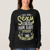 Sweatshirt ham radio radio operator amateur radio morse code (Devant)