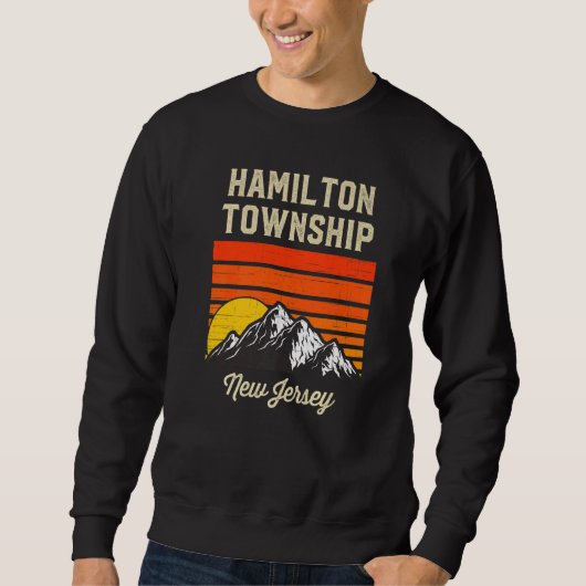 Sweatshirt Hamilton Township New Jersey Hometown City State U (Devant)