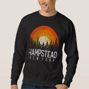 Sweatshirt Hampstead New York NY Style Rétro Vintage 80s 90