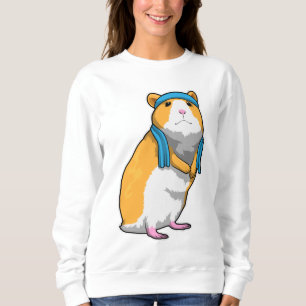 Sweatshirt Hamster à Fitness avec serviette