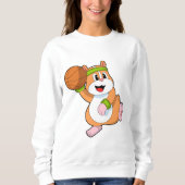 Sweatshirt Hamster as Basketball player (Devant)