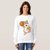 Sweatshirt Hamster as Basketball player (Devant entier)