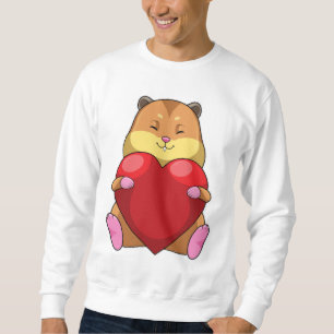 Sweatshirt Hamster au coeur