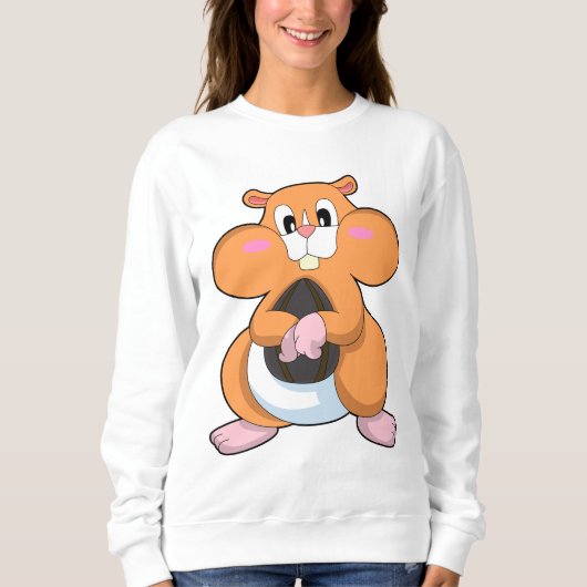 Sweatshirt Hamster au noyer (Devant)