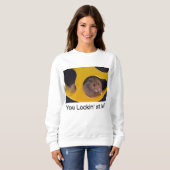 Sweatshirt Hamster au volant (Devant entier)