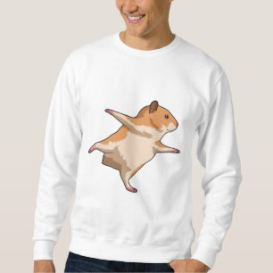 Sweatshirt Hamster au Yoga Stretching Legs