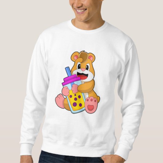 Sweatshirt Hamster avec Bébé bouteille Jus (Devant)