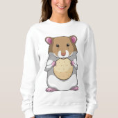 Sweatshirt Hamster avec biscuit (Devant)