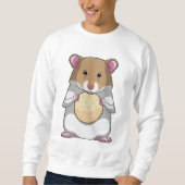 Sweatshirt Hamster avec biscuit (Devant)