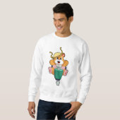 Sweatshirt Hamster avec Jackhammer (Devant entier)