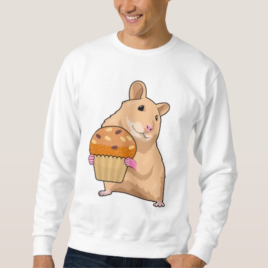 Sweatshirt Hamster avec Muffin (Devant)