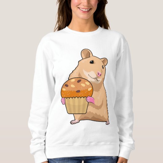 Sweatshirt Hamster avec Muffin (Devant)