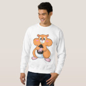 Sweatshirt Hamster avec noyer (Devant entier)