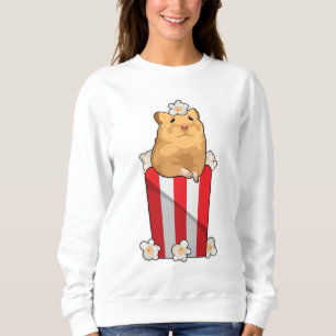 Sweatshirt Hamster avec Popcorn