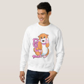 Sweatshirt Hamster avec ruban (Devant entier)
