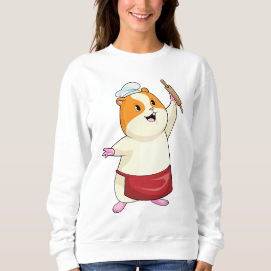 Sweatshirt Hamster comme boulon avec broche à rouleaux (Devant)