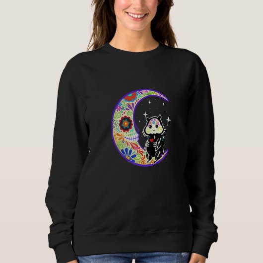 Sweatshirt Hamster Dia De Los Muertos squelette (Devant)
