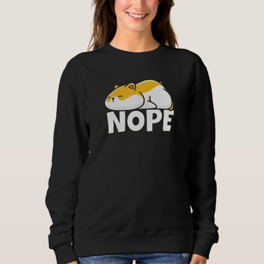 Sweatshirt Hamster Nope (Devant)