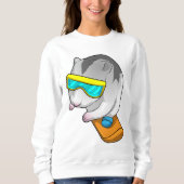 Sweatshirt Hamster Snowboard Snowboard (Devant)