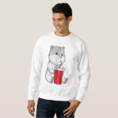 Sweatshirt Hamster with Mug & Drinking straw (Devant entier)
