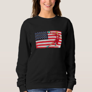 Sweatshirt Handball American Flag Vintage American Patriot Sp