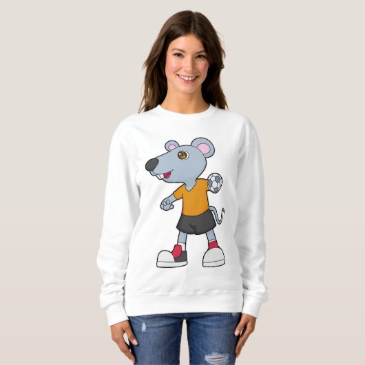 Sweatshirt Handball de souris (Devant entier)