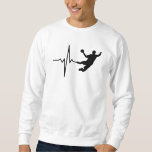 Sweatshirt Handball - Handball Player Heartbeat