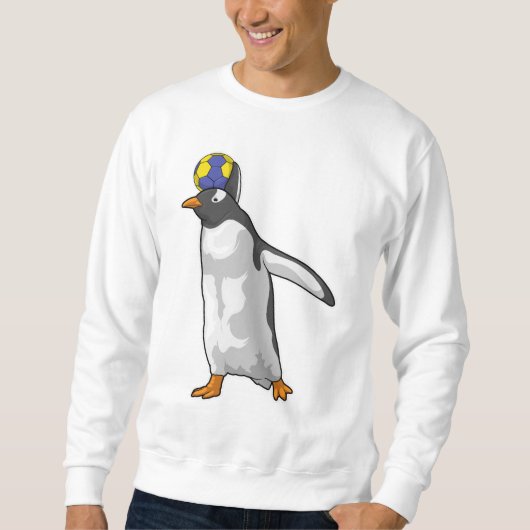 Sweatshirt Handball joueur de pingouin Handball (Devant)