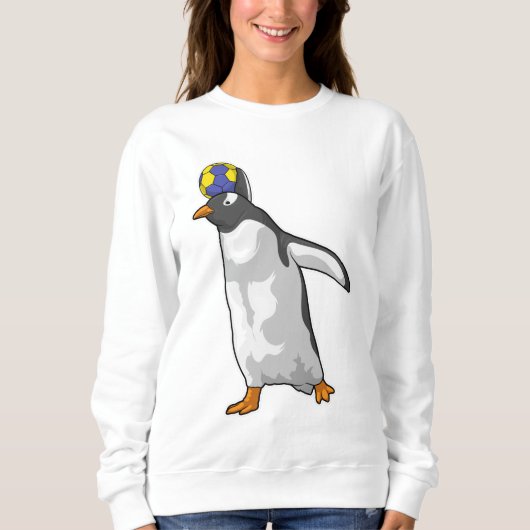 Sweatshirt Handball joueur de pingouin Handball (Devant)