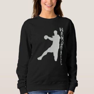 Sweatshirt Handball Sportif Vintage Silhouette d'Homme de Ha