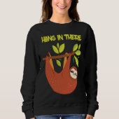 Sweatshirt Hang cute sloth in the tree (Devant)
