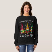 Sweatshirt Hanging With My Gnomies Plaid Garden Christmas Gno (Devant entier)