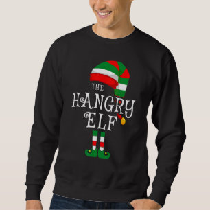 Sweatshirt Hangry Elf Family Christmas Matching Pajamas Group