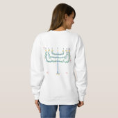Sweatshirt hanoukka (chanoukah) menorah (Dos entier)