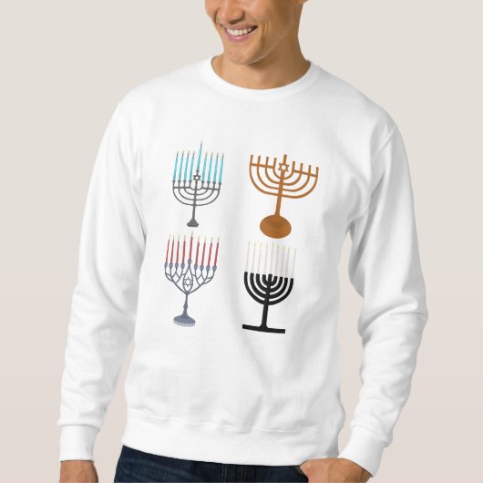 Sweatshirt Hanoukka judaïsme religion juive (Devant)
