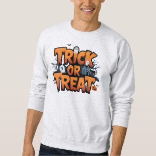 Sweatshirt Hantée nuit d'Halloween avec fantômes