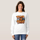 Sweatshirt Hantée nuit d'Halloween avec fantômes (Devant entier)