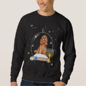 Sweatshirt Hanukkah Cocker Spaniel. Dog Snow Globe Pajama (Devant)