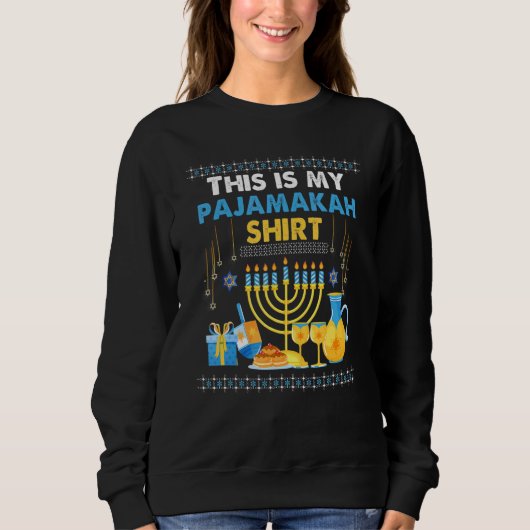 Sweatshirt Hanukkah Pajama This is My Pajamakah (Devant)