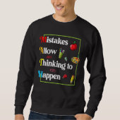 Sweatshirt Happ Welcome Back Math Day Erreurs Permettre la pe (Devant)