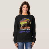 Sweatshirt Happings En Camping Avec Mon Labrador Retriever (Devant entier)