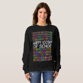 Sweatshirt Happy 100 Days Of School Math Kindergarten 1st Gra (Devant entier)