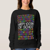 Sweatshirt Happy 100 Days Of School Math Kindergarten 1st Gra (Devant)