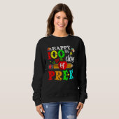 Sweatshirt Happy 100th Day Of Pre-K 100 School Days Teacher S (Devant entier)